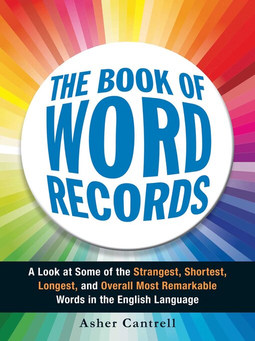 Title details for The Book of Word Records by Asher Cantrell - Available